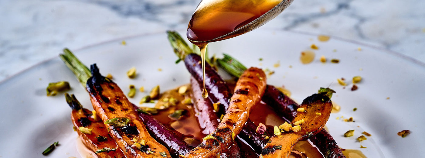 Charred Rainbow Carrots with Orange Star Anise