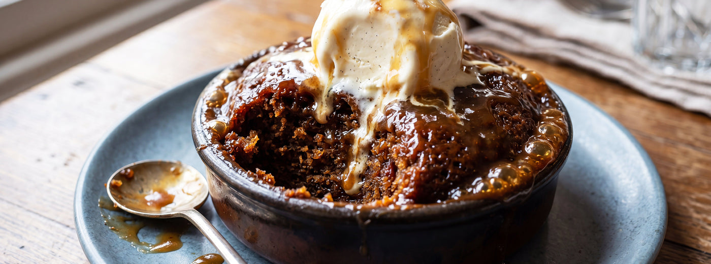 Sticky Banana Puddings with Vanilla Salted Caramel Sauce