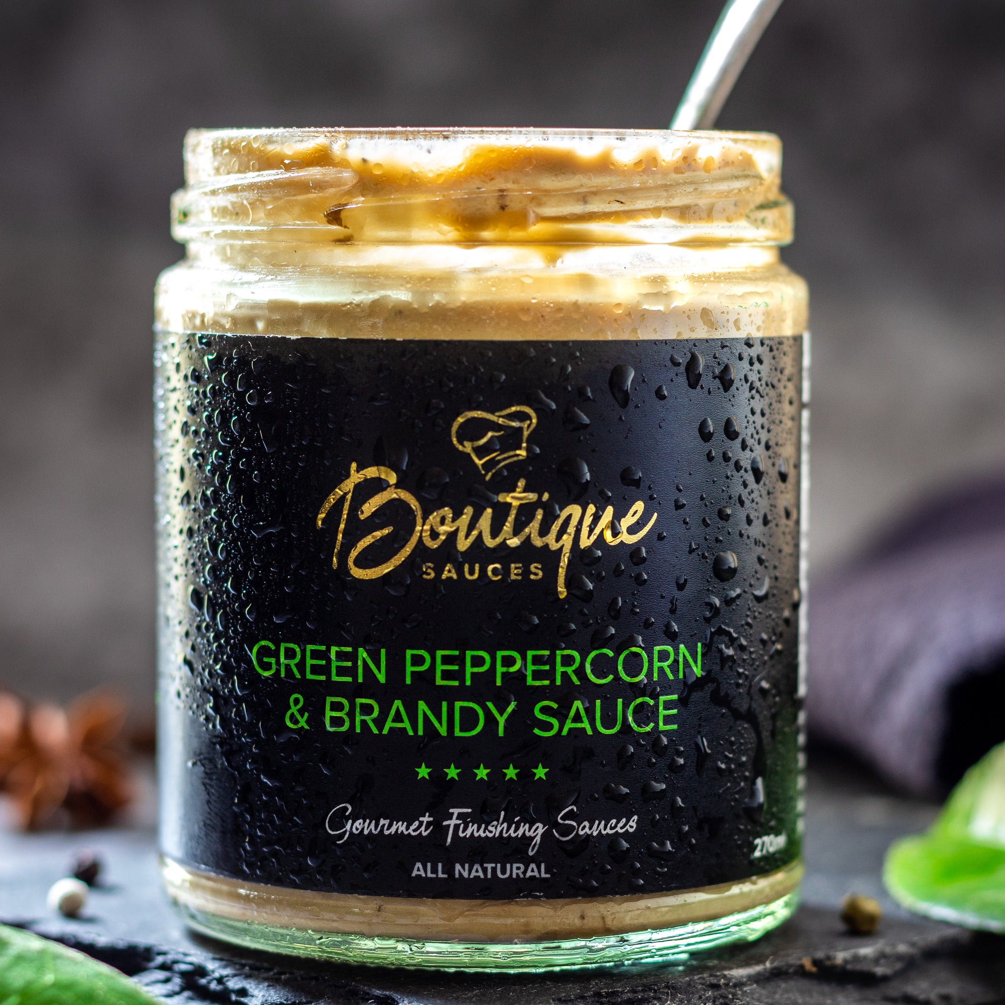 Green Peppercorn & Brandy Sauce