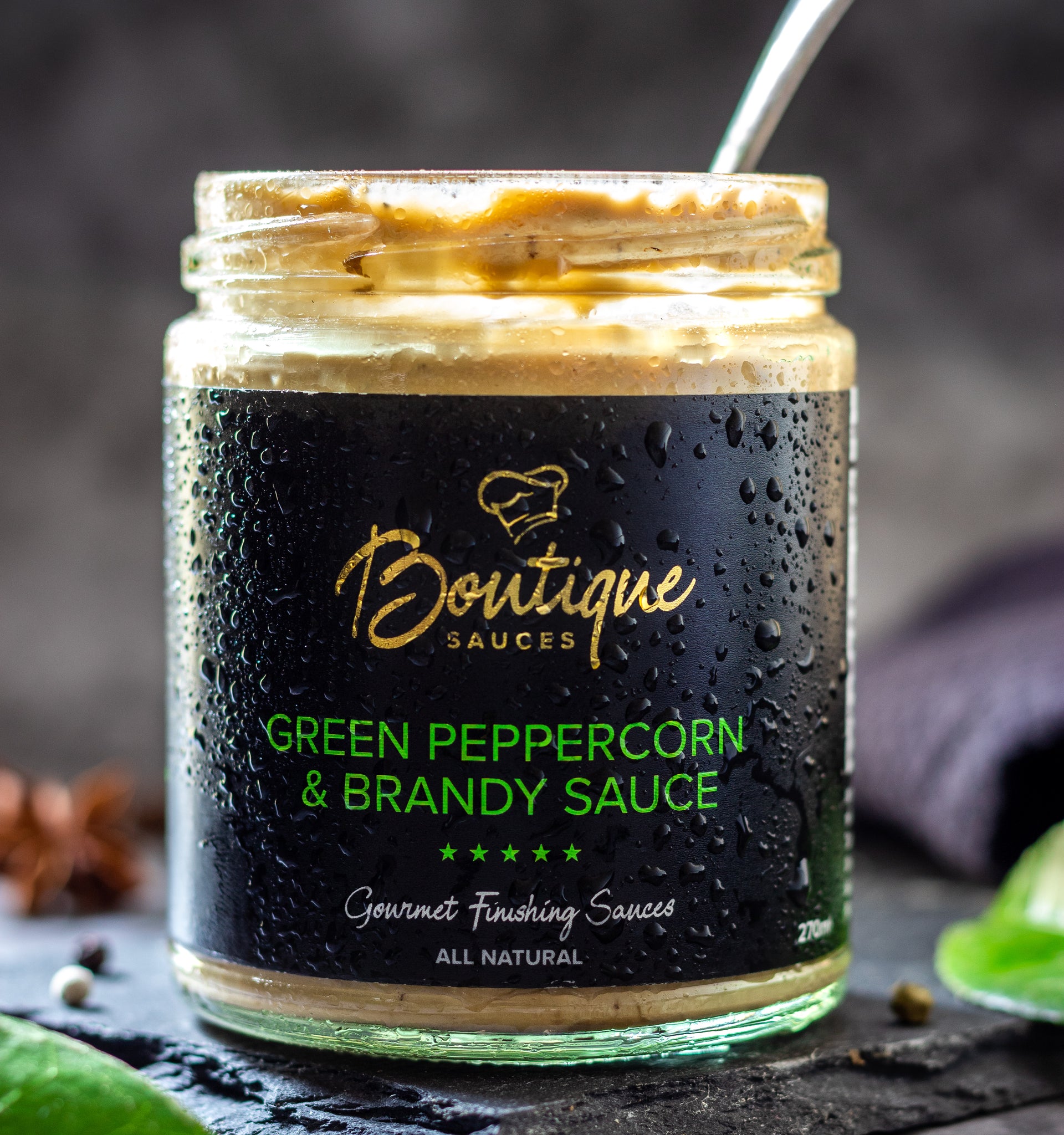 Green Peppercorn & Brandy Sauce| The Pure Indulgence By Boutique Sauces
