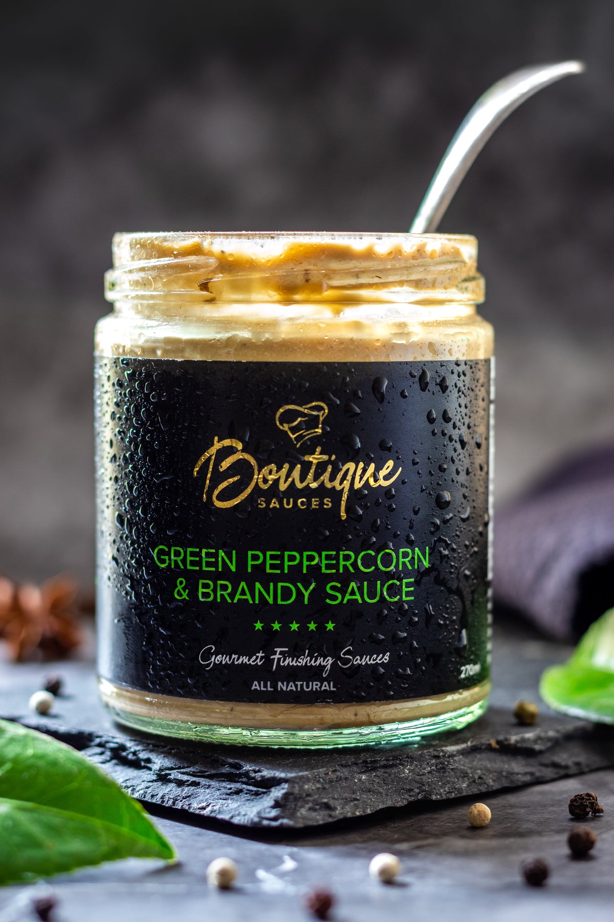 Green Peppercorn Brandy Sauce Perfect for steak, Chicken