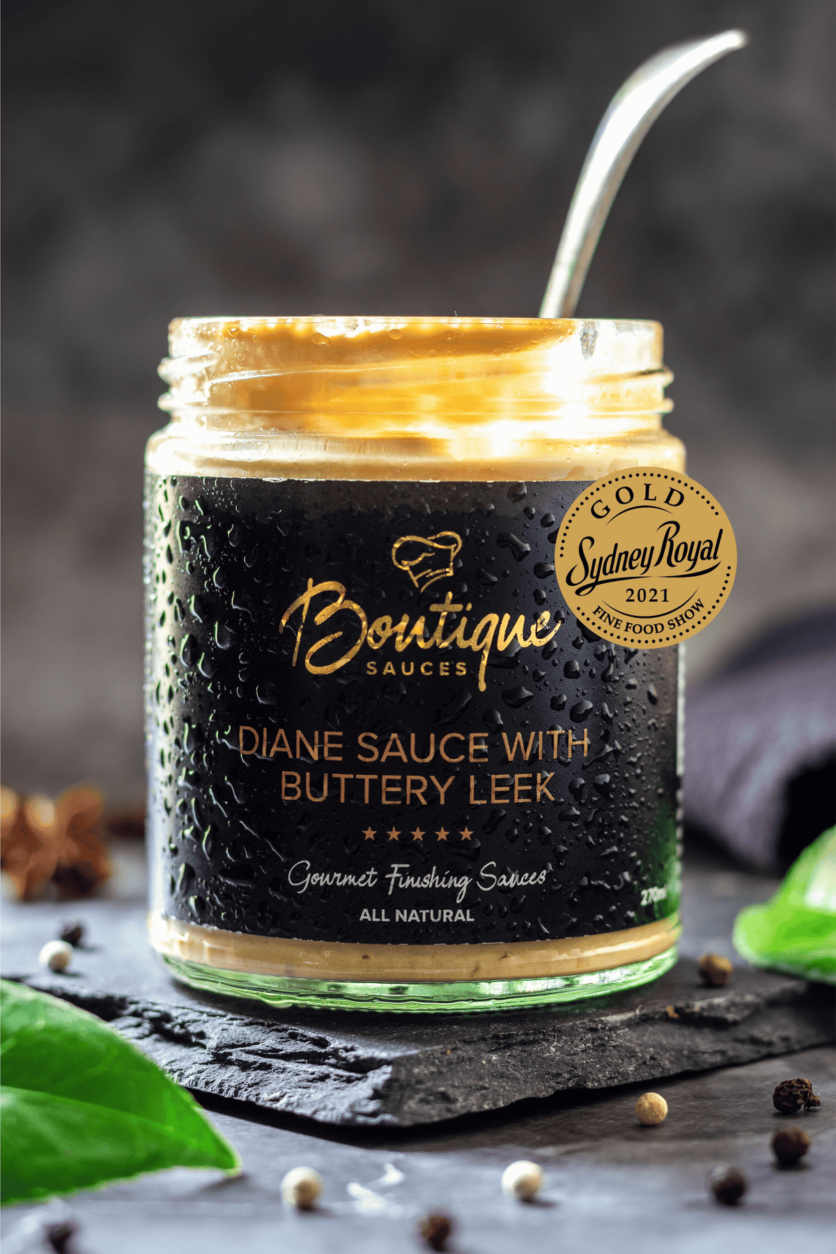 Diane Sauce with Buttery Leek